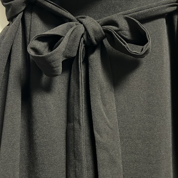 SHEIN Black Midi Pencil Skirt with Tie Front - Picture 9 of 10